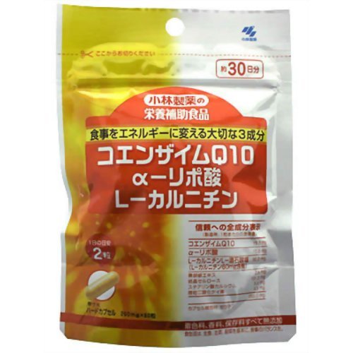Amazon | 小林製薬 CoQ10 αリポ酸 Lカルニチン 60粒×6セット | 小林